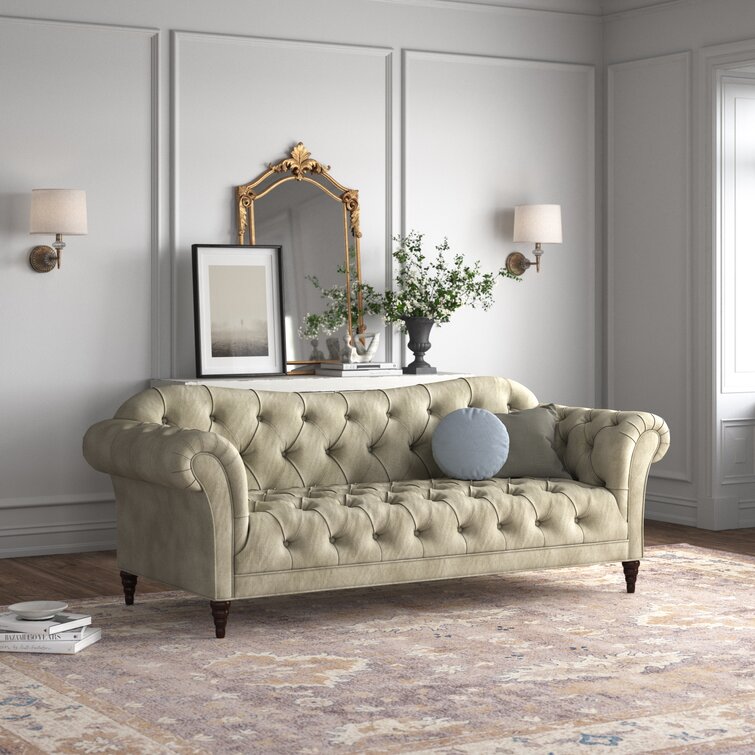 Wayfair on sale nailhead sofa